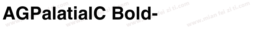 AGPalatialC Bold字体转换